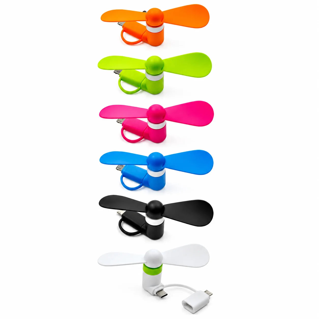 Combo de 3 Mini Ventiladores para Celular 3 en 1