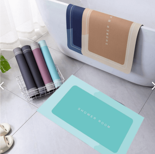 Tapete absorbente antideslizante evita resbalones y caídas en tu hogar😍