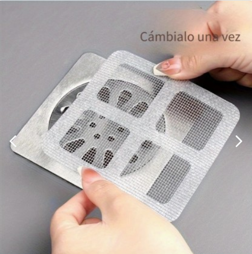 Filtro x 10 unidades para Cabello Baño Ducha Sifón x10