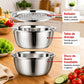 Set Bowl con Colador y Rayador 3L – Tapa Perforada, Escurridor y Rayador