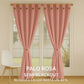 Cortinas Semi Blackout Jacquard 2 Paños 140x210cm