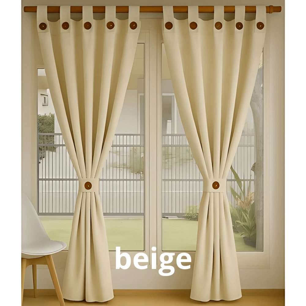 Cortinas Semi Blackout Jacquard 2 Paños 140x210cm