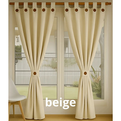 Cortinas Semi Blackout Jacquard 2 Paños 140x210cm