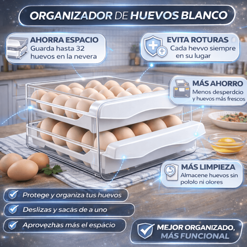Organizador de Huevos Automático (32 HUEVOS)