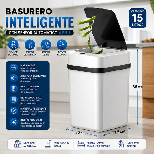 BASURERO CON SENSOR INTELIGENTE