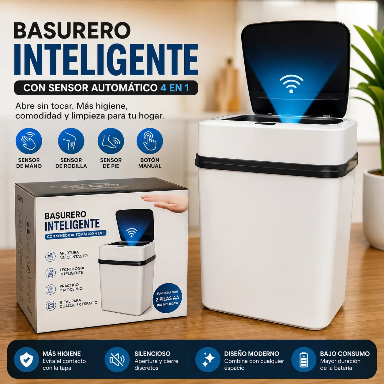 BASURERO CON SENSOR INTELIGENTE