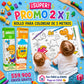 Rollo para Colorear Infantil 3 Metros – Papel Adhesivo con Diseños (x2)