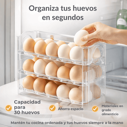 Organizador Plegable Para 30 Huevos