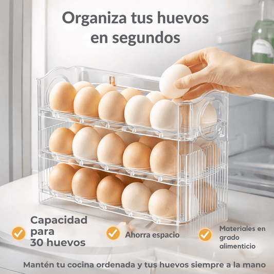 Organizador Plegable Para 30 Huevos