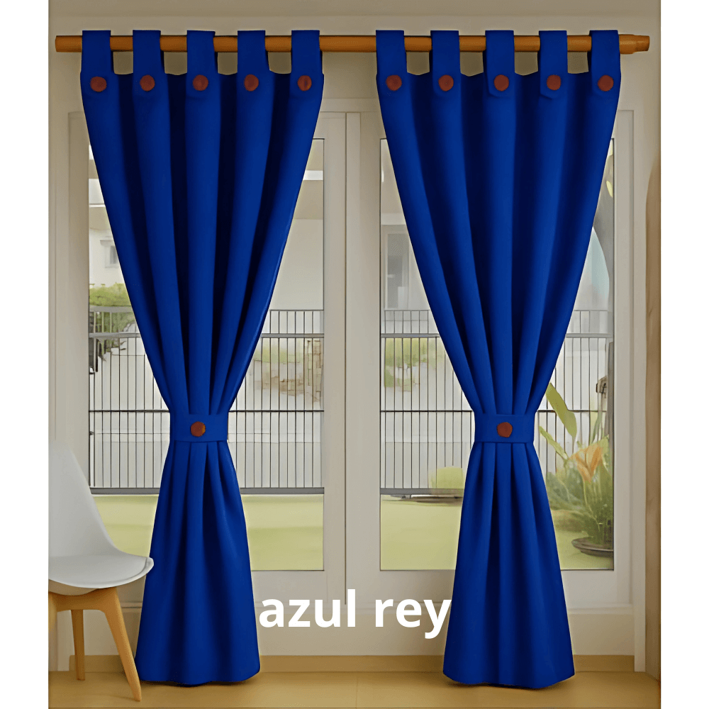 Cortinas Semi Blackout Jacquard 2 Paños 140x210cm
