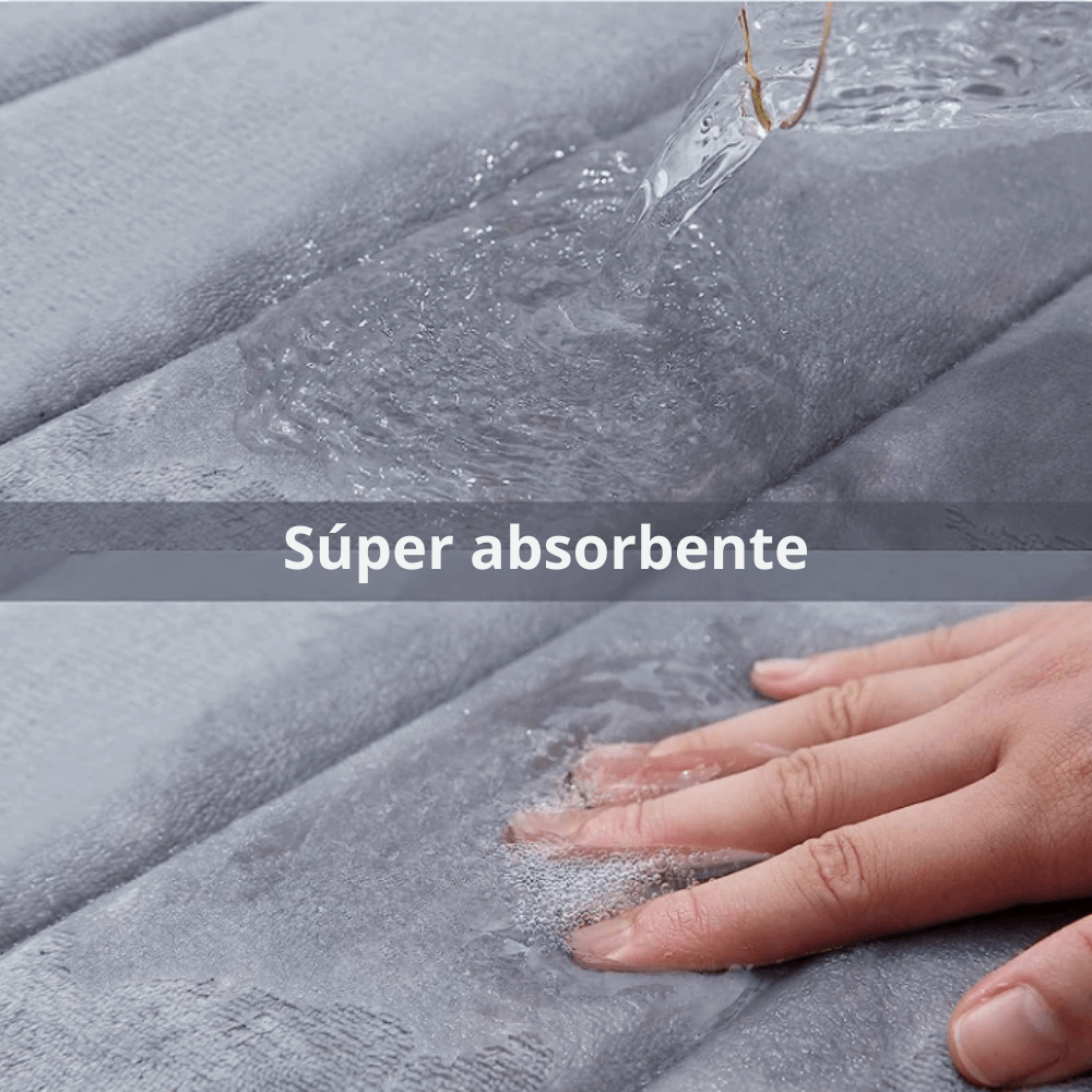Tapete Super Absorbente Antideslizante Para Baño Acolchado