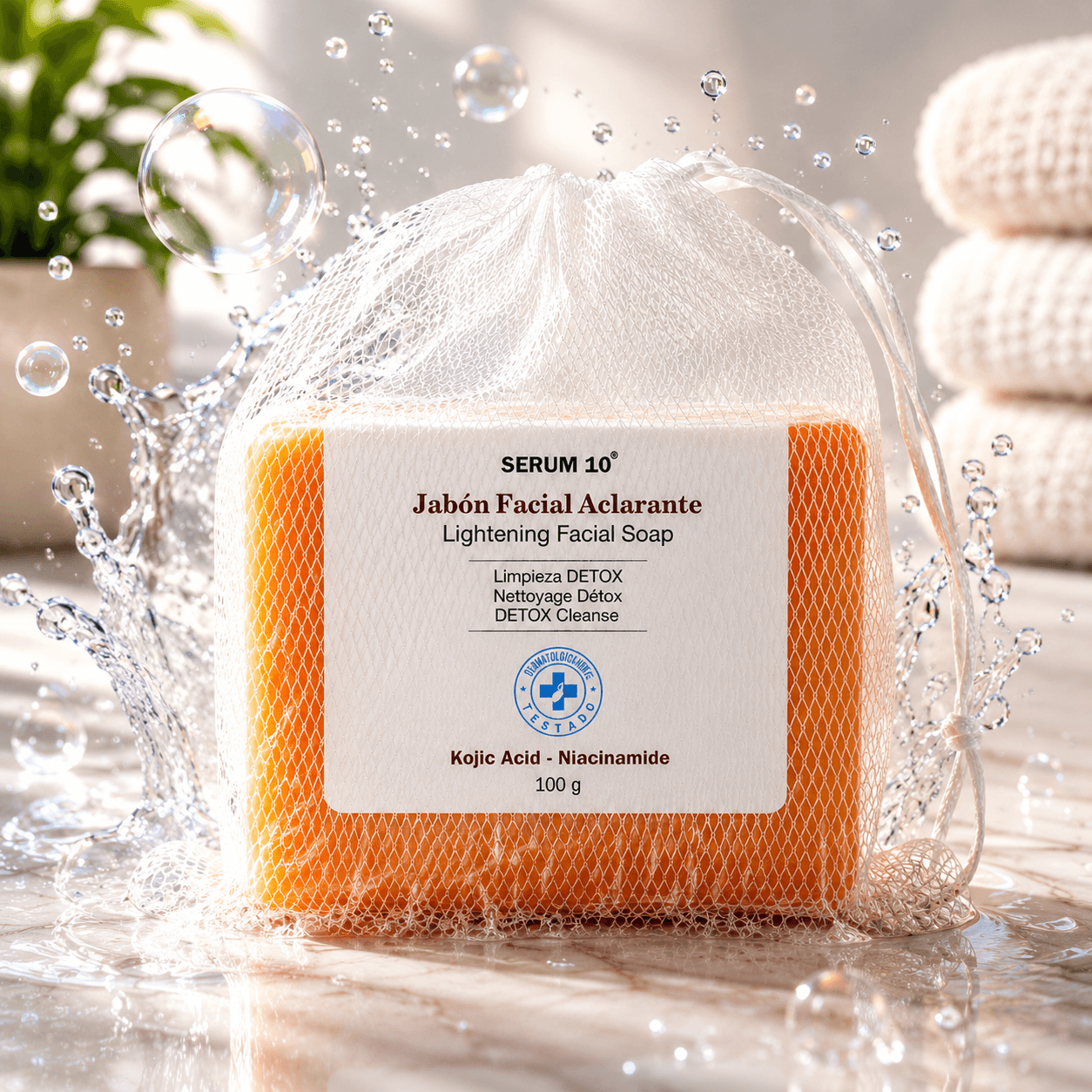 JABON DESPIGMENTANTE NIACINAMIDA Y ACIDO KOJICO