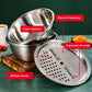 Set Bowl con Colador y Rayador 3L – Tapa Perforada, Escurridor y Rayador