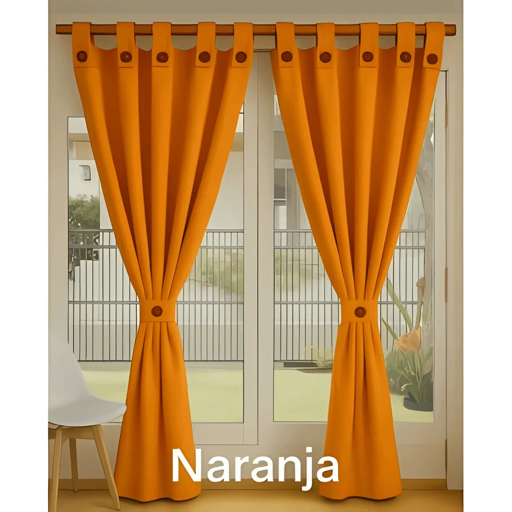 Cortinas Semi Blackout Jacquard 2 Paños 140x210cm