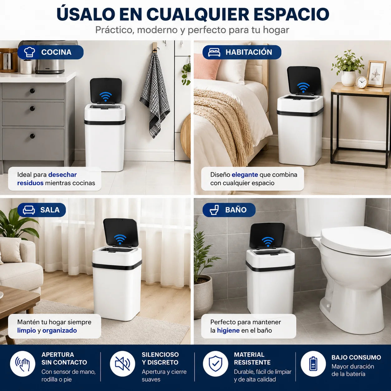 BASURERO CON SENSOR INTELIGENTE