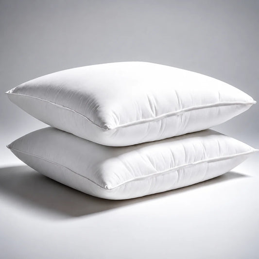 Dúo de Almohadas Transpirables Hipoalergénicas 50x70 cm – Fibra Siliconada