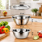 Set Bowl con Colador y Rayador 3L – Tapa Perforada, Escurridor y Rayador