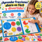 Libro Magnético de Fracciones Montessori para Niños