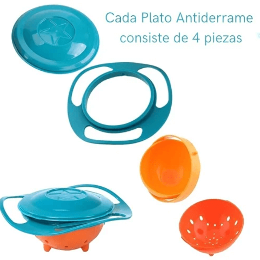 bowl plato antiderrame para bebe