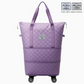 BOLSO EXPANDIBLE CON RUEDAS TEXTURIZADO
