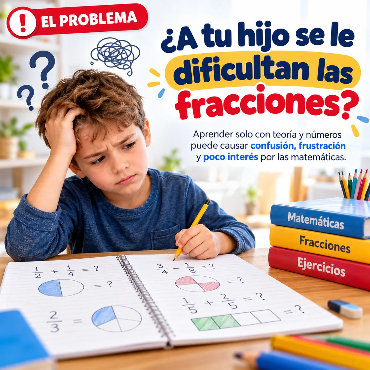 Libro Magnético de Fracciones Montessori para Niños