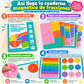 Libro Magnético de Fracciones Montessori para Niños