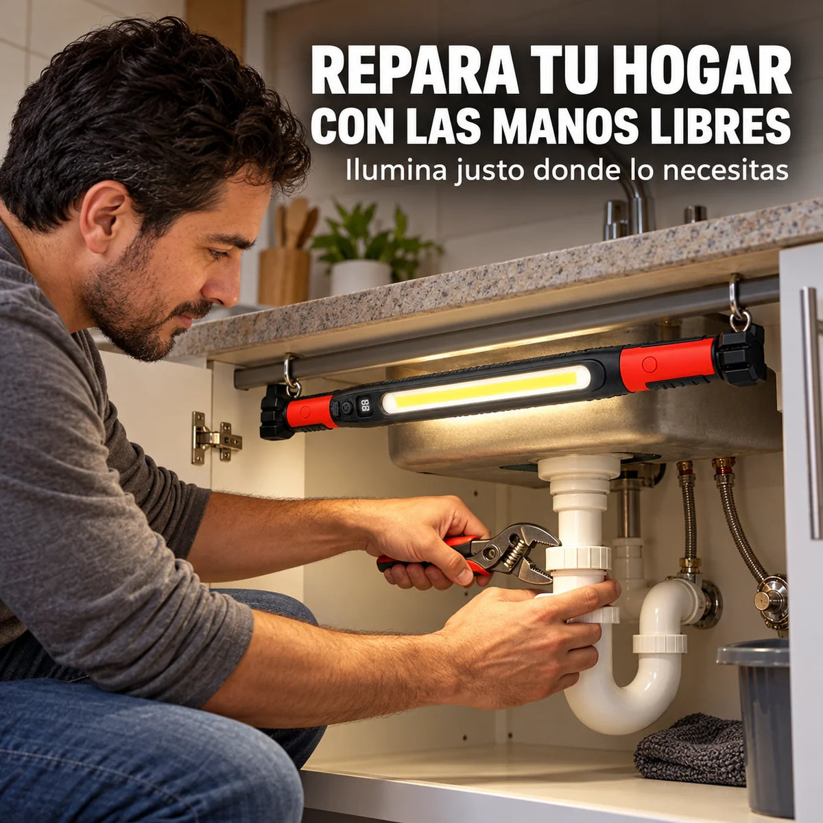 Barra De Luz Magnética Recargable