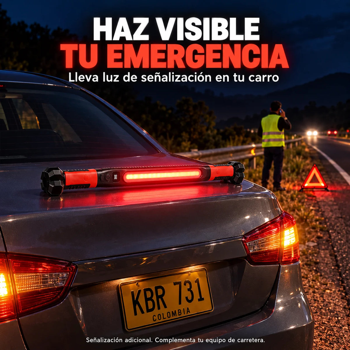 Barra De Luz Magnética Recargable