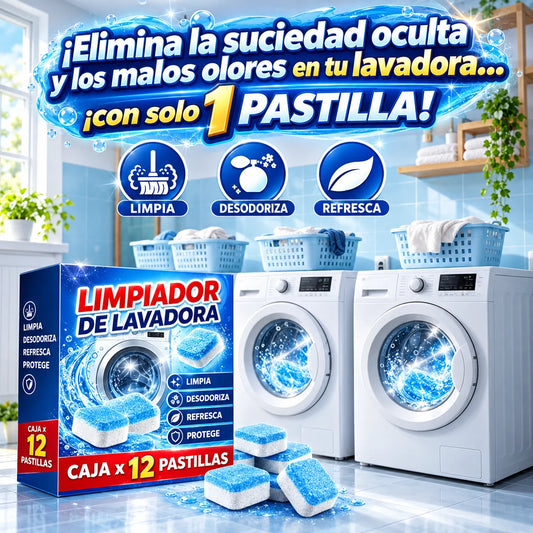Caja X 12 Pastillas Limpiadoras De Lavadora