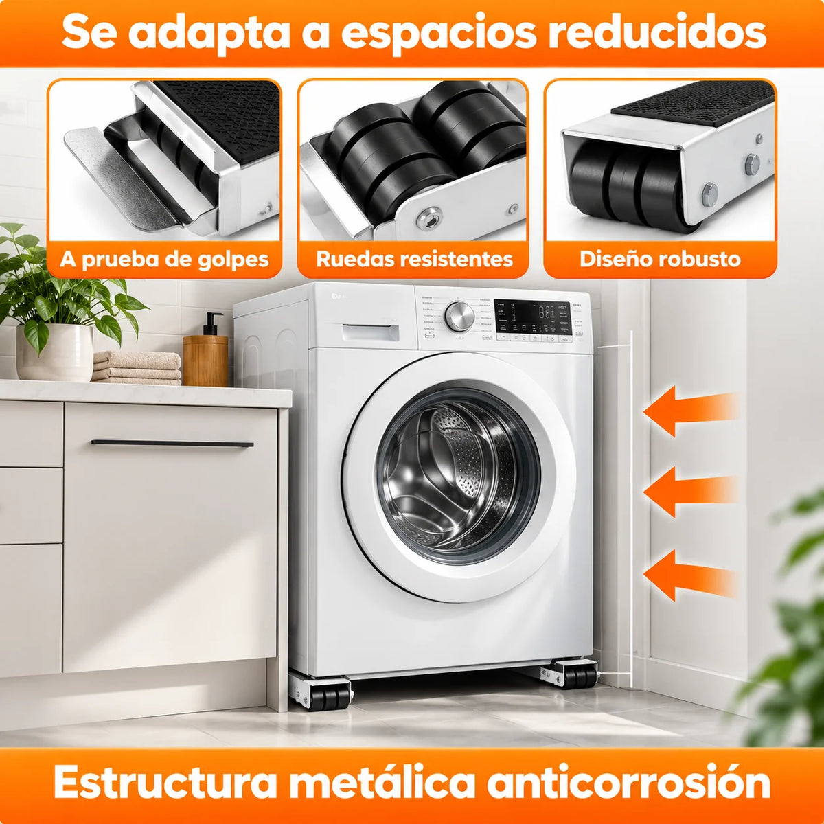 Base deslizante para lavadoras y neveras