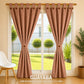 Cortinas Semi Blackout Jacquard 2 Paños 140x210cm