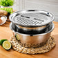 Set Bowl con Colador y Rayador 3L – Tapa Perforada, Escurridor y Rayador
