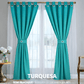 Cortinas Semi Blackout Jacquard 2 Paños 140x210cm Con Velo